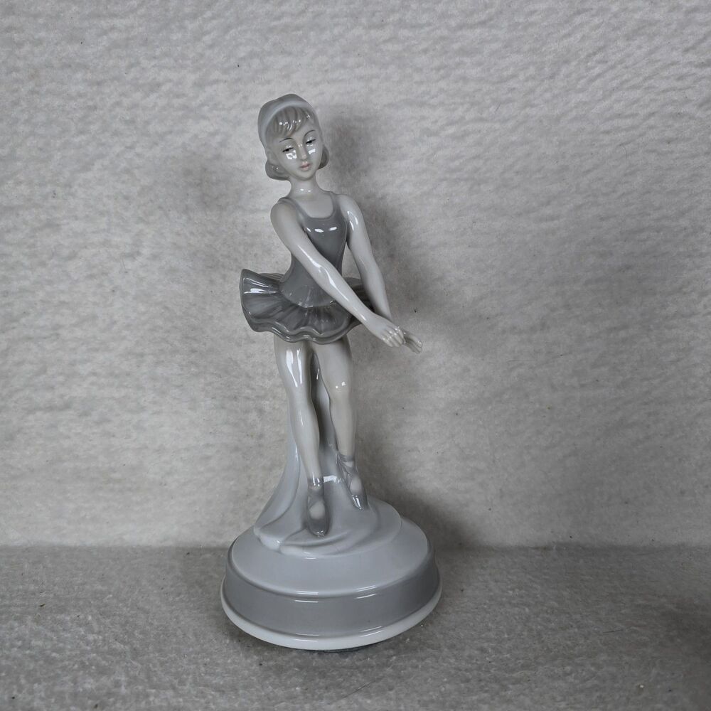 Vintage 60s Rosenthal Netter Swan Lake Musical Ballerina Porcelain Figurine